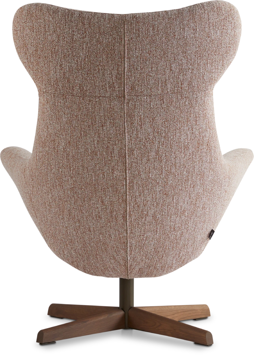 Fauteuil Joe roze met houten draaivoet Dyyk 5