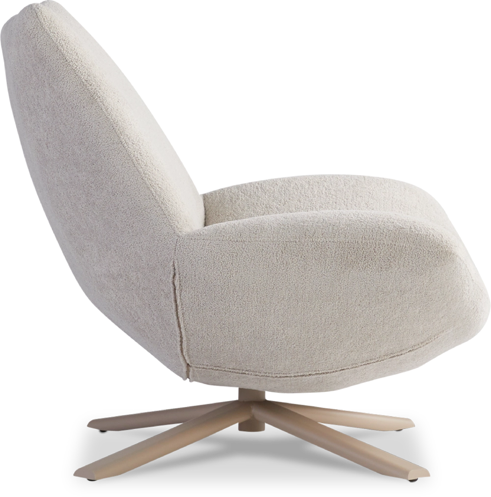 Fauteuil Rocco draaivoet metaal hoog Dyyk 3