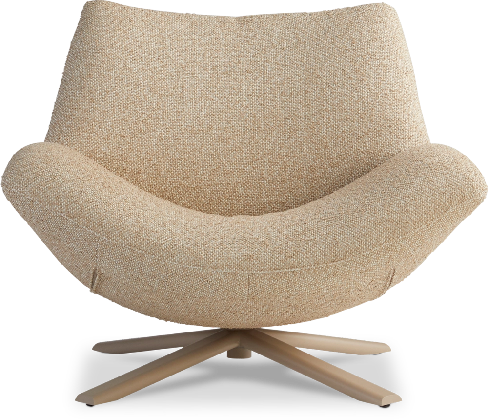 Rocco draaivoet metaal laag